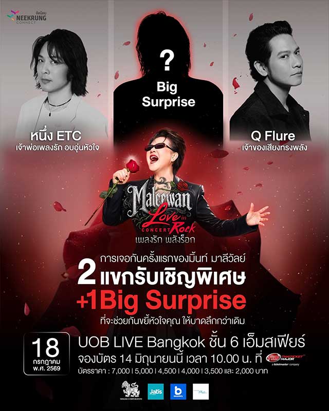 แขกรับเชิญคอนเสิร์ตมาลีวัลย์